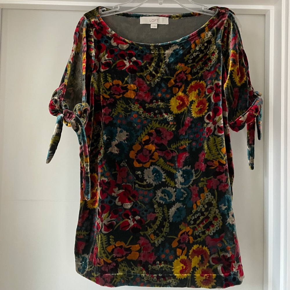 Ann Taylor Loft velvet top